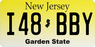NJ license plate I48BBY