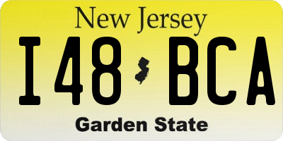 NJ license plate I48BCA