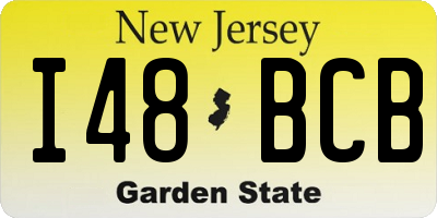 NJ license plate I48BCB