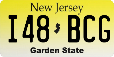 NJ license plate I48BCG