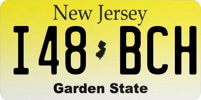 NJ license plate I48BCH