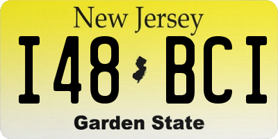 NJ license plate I48BCI