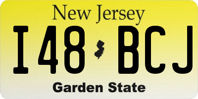 NJ license plate I48BCJ