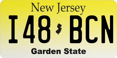 NJ license plate I48BCN