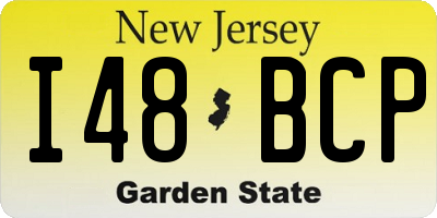 NJ license plate I48BCP
