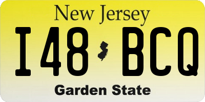 NJ license plate I48BCQ