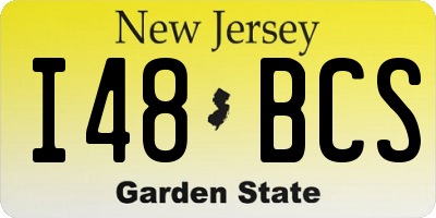 NJ license plate I48BCS