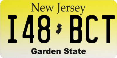 NJ license plate I48BCT