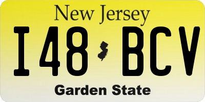 NJ license plate I48BCV