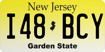 NJ license plate I48BCY