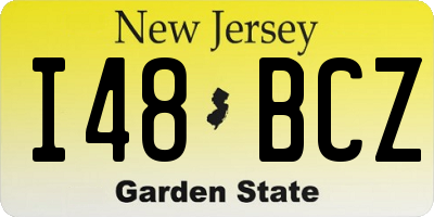 NJ license plate I48BCZ