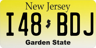 NJ license plate I48BDJ