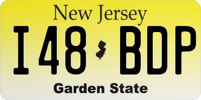 NJ license plate I48BDP