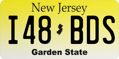 NJ license plate I48BDS