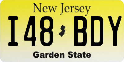 NJ license plate I48BDY