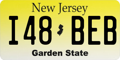 NJ license plate I48BEB