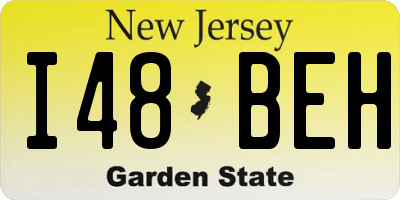 NJ license plate I48BEH