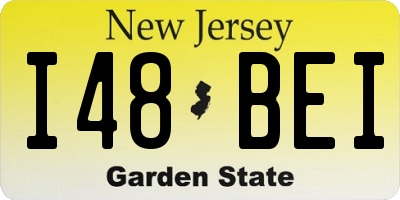 NJ license plate I48BEI
