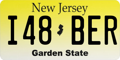 NJ license plate I48BER