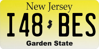 NJ license plate I48BES