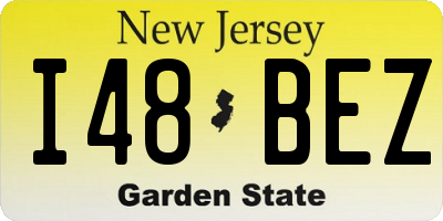 NJ license plate I48BEZ