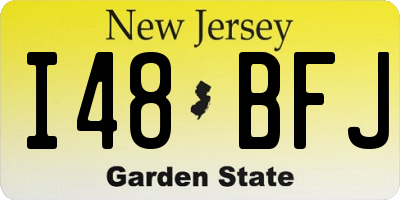 NJ license plate I48BFJ