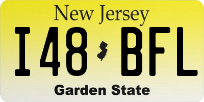NJ license plate I48BFL