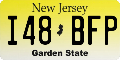 NJ license plate I48BFP