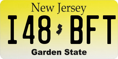 NJ license plate I48BFT