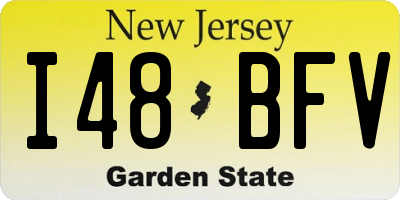 NJ license plate I48BFV