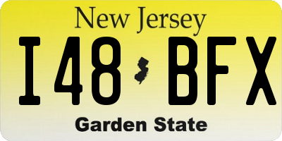 NJ license plate I48BFX