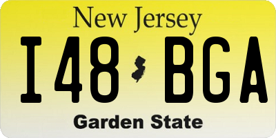 NJ license plate I48BGA