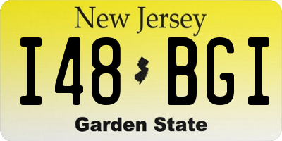 NJ license plate I48BGI