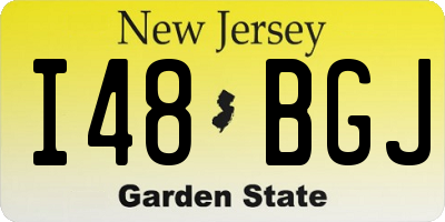 NJ license plate I48BGJ
