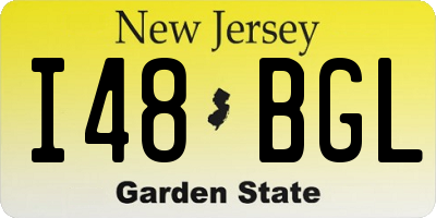 NJ license plate I48BGL