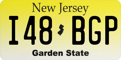 NJ license plate I48BGP