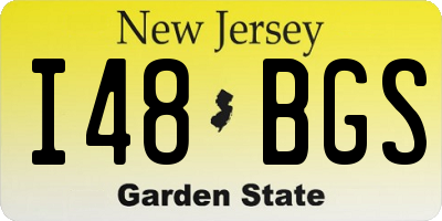 NJ license plate I48BGS