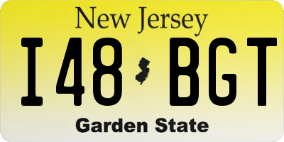 NJ license plate I48BGT