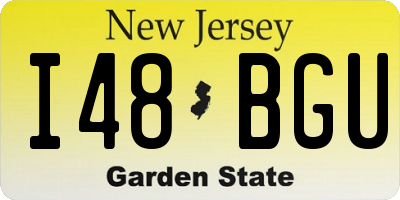 NJ license plate I48BGU