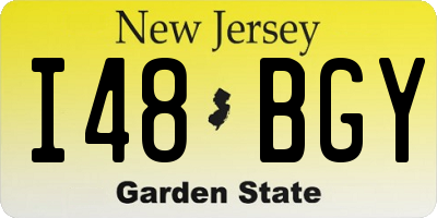 NJ license plate I48BGY