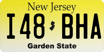 NJ license plate I48BHA