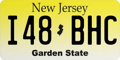 NJ license plate I48BHC