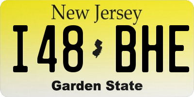 NJ license plate I48BHE