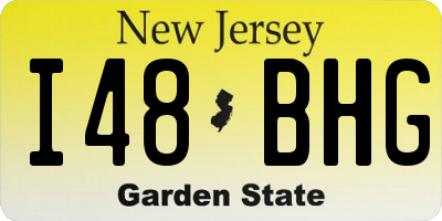 NJ license plate I48BHG
