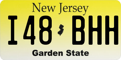 NJ license plate I48BHH