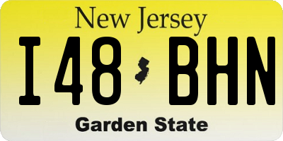 NJ license plate I48BHN