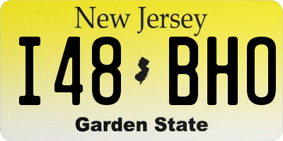 NJ license plate I48BHO