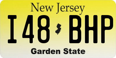 NJ license plate I48BHP