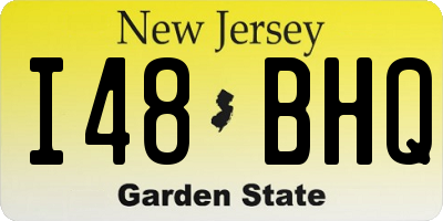 NJ license plate I48BHQ