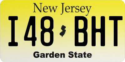 NJ license plate I48BHT